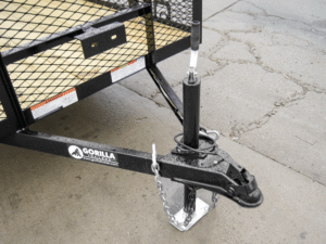 5×12 Dovetail Utility Trailer with 2ft Mesh Sides 3,500lb Axle - Image 8