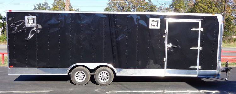 Enclosed Trailer 8.5’x26′ Black – Cargo Car ATV Hauler Storage Enclosed Trailer 8.5’x26′ Black – Cargo Car ATV Hauler Storage - Image 1