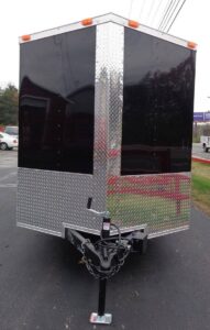 Enclosed Trailer 6’x16′ Black – V-Nose Cargo Equipment Car ATV Storage - Image 2