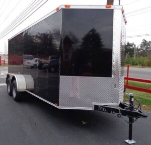 Enclosed Trailer 6’x16′ Black – V-Nose Cargo Equipment Car ATV Storage - Image 6