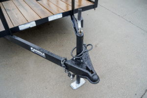 6.4×14 Dovetail Utility Trailer with 4ft Rails (2) 3500lb Axles - Image 7