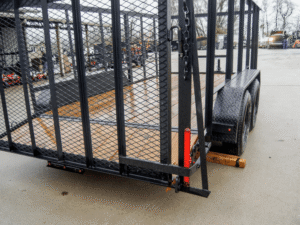 6.4×14 Dovetail Utility Trailer with 4ft Rails (2) 3500lb Axles - Image 13