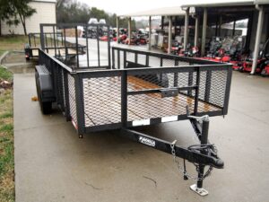 6.4×16 Straight Deck Utility Trailer with 2ft Mesh Sides Tall Gate 7K GVWR - Image 9