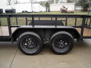 6.4×16 Straight Deck Utility Trailer with 2ft Mesh Sides Tall Gate 7K GVWR - Image 13