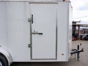 6×12 V-Nose Enclosed Trailer with Ramp and Side Door (1) 3,500lb Axle - Image 14