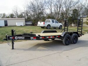 7×14 IBeam Equipment Trailer (2) 7K Axles with Stand-Up Ramps 14K GVWR - Image 3