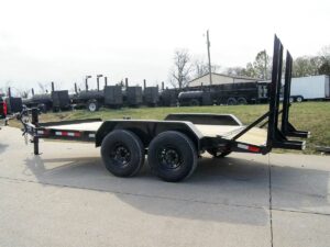 7×14 IBeam Equipment Trailer (2) 7K Axles with Stand-Up Ramps 14K GVWR - Image 5