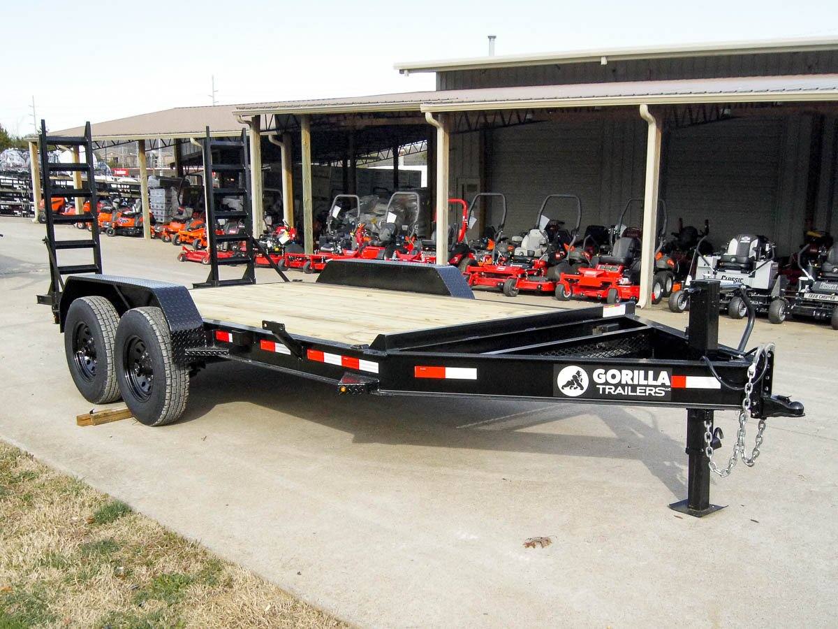 7×14 IBeam Equipment Trailer (2) 7K Axles with Stand-Up Ramps 14K GVWR 7×14 IBeam Equipment Trailer (2) 7K Axles with Stand-Up Ramps 14K GVWR - Image 1