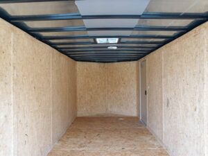 7×16 White V-Nose Enclosed Trailer Lawn Mower Cargo Trailer Storage - Image 19