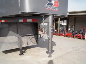 20ft Charcoal Gooseneck Livestock Cattle Trailer (2) 7K Axles 14K GVWR - Image 11