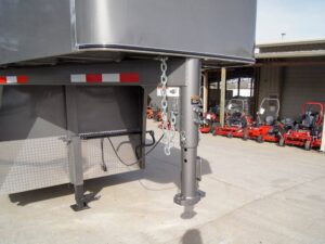 24ft Charcoal Gooseneck Livestock Trailer (2) 7K Axles - Image 16