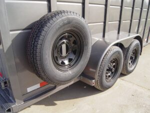 20ft Charcoal Gooseneck Livestock Cattle Trailer (2) 7K Axles 14K GVWR - Image 15