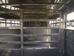 20ft Charcoal Gooseneck Livestock Cattle Trailer (2) 7K Axles 14K GVWR - Image 20