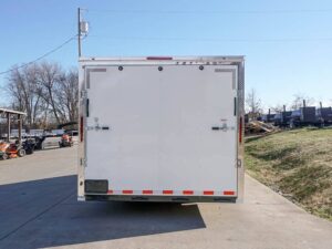 Enclosed Trailer 8.5′ x 20′ White – Cargo Hauler Car Motorcycle Storage - Image 3
