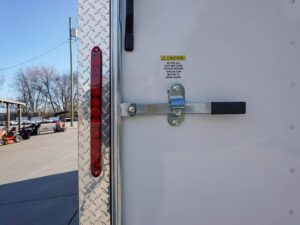 Enclosed Trailer 8.5′ x 20′ White – Cargo Hauler Car Motorcycle Storage - Image 11