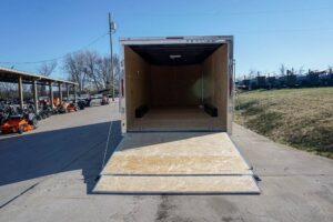 Enclosed Trailer 8.5′ x 20′ White – Cargo Hauler Car Motorcycle Storage - Image 15