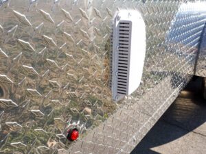 Enclosed Trailer Custom 7’x18′ White Tandem Axle with Ramp and E-Tracks Storage - Image 11