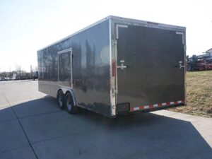 Enclosed Trailer 8.5×24 Tandem Axle Charcoal Gray – Motorcycle Car Hauler Storage - Image 6