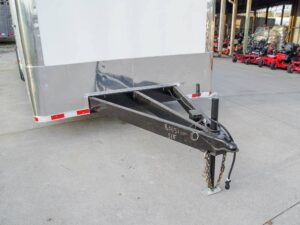 8.5×28 Flat Nose White Enclosed Trailer (2) 5,200lb Axles Cargo Storage - Image 11