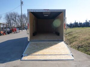 Enclosed Trailer 8.5×24 Tandem Axle Charcoal Gray – Motorcycle Car Hauler Storage - Image 15