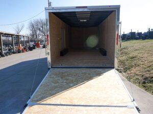 Enclosed Trailer 8.5×24 Tandem Axle Charcoal Gray – Motorcycle Car Hauler Storage - Image 17