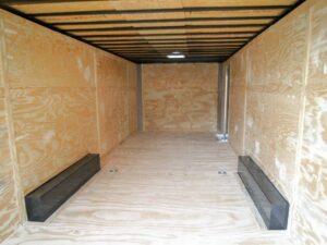 8.5×28 Flat Nose White Enclosed Trailer (2) 5,200lb Axles Cargo Storage - Image 18