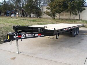 8.5×22 IBeam Deckover Equipment Trailer Straight Deck (2) 5200lb Axles 10K GVWR - Image 2