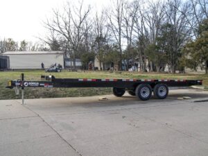 8.5×22 IBeam Deckover Equipment Trailer Straight Deck (2) 5200lb Axles 10K GVWR - Image 4