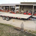 8.5×22 IBeam Deckover Equipment Trailer Straight Deck (2) 5200lb Axles 10K GVWR