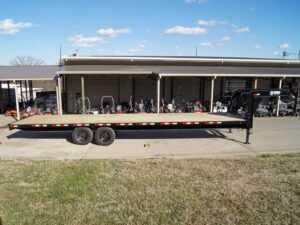 8.5×30 IBeam Gooseneck Straight Deckover Trailer (2) 7K Axles Slide Ramps 14K GVWR - Image 2