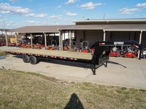 8.5×30 IBeam Gooseneck Straight Deckover Trailer (2) 7K Axles Slide Ramps 14K GVWR - Image 4