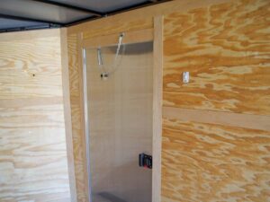 8.5×20 Silver V-Nose Slant Top Enclosed Trailer (2) 5200lb Axles - Image 20