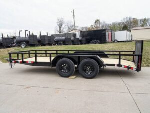6.4×16 Tube Top Dovetail Utility Trailer (2) 3,500lb Axles 7K GVWR - Image 3
