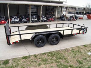 6.4×16 Tube Top Dovetail Utility Trailer (2) 3,500lb Axles 7K GVWR - Image 6