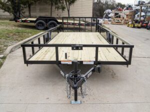 7×20 Tube Top Dovetail Utility Trailer (2) 3500lb Axles - Image 3