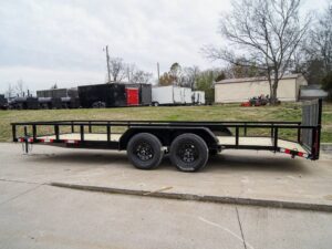 7×20 Tube Top Dovetail Utility Trailer (2) 3500lb Axles - Image 4