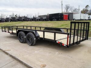 7×20 Tube Top Dovetail Utility Trailer (2) 3500lb Axles - Image 5