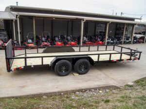 7×20 Tube Top Dovetail Utility Trailer (2) 3500lb Axles - Image 7