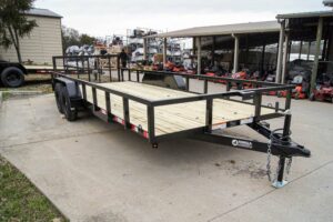 7×20 Tube Top Dovetail Utility Trailer (2) 3500lb Axles - Image 8