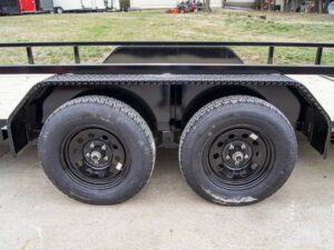 7×20 Tube Top Dovetail Utility Trailer (2) 3500lb Axles - Image 14