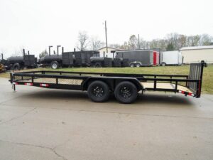 7×20 Dovetail Utility Trailer with Side Baskets (2) 3,500lb Axles - Image 4