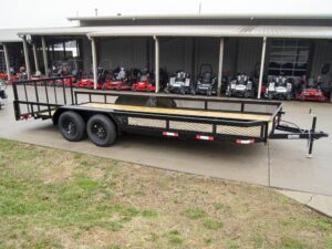 7×20 Dovetail Utility Trailer with Side Baskets (2) 3,500lb Axles - Image 7