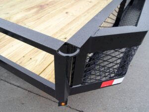 7×20 Dovetail Utility Trailer with Side Baskets (2) 3,500lb Axles - Image 12