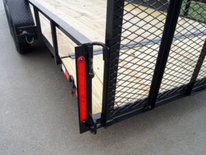 7×20 Dovetail Utility Trailer with Side Baskets (2) 3,500lb Axles - Image 15