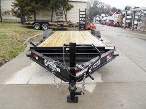 7×22 IBEAM Equipment Trailer (2) 7K Axles Stand-Up Ramps 14K GVWR - Image 2