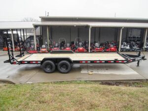 7×22 IBEAM Equipment Trailer (2) 7K Axles Stand-Up Ramps 14K GVWR - Image 7