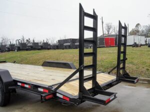 7×22 IBEAM Equipment Trailer (2) 7K Axles Stand-Up Ramps 14K GVWR - Image 15