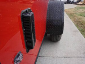 7×12 Enclosed Trailer Red V-Nose Blackout Package 3,500lb Axle Storage - Image 12