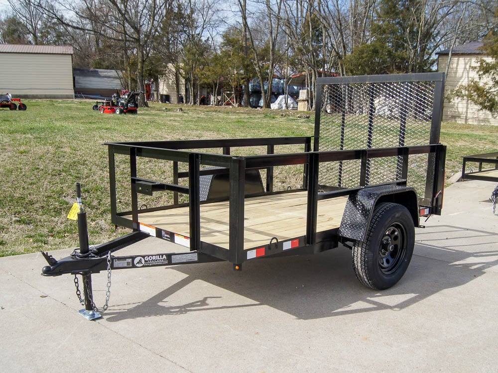 5×8 Straight Deck Utility Trailer with 2ft Side Rails 3500lb Axle 5×8 Straight Deck Utility Trailer with 2ft Side Rails 3500lb Axle - Image 1