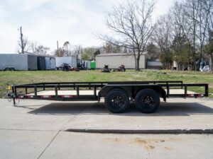 7×18 Straight Deck Utility Trailer (2) 3,500lb Axles – No Gate - Image 3